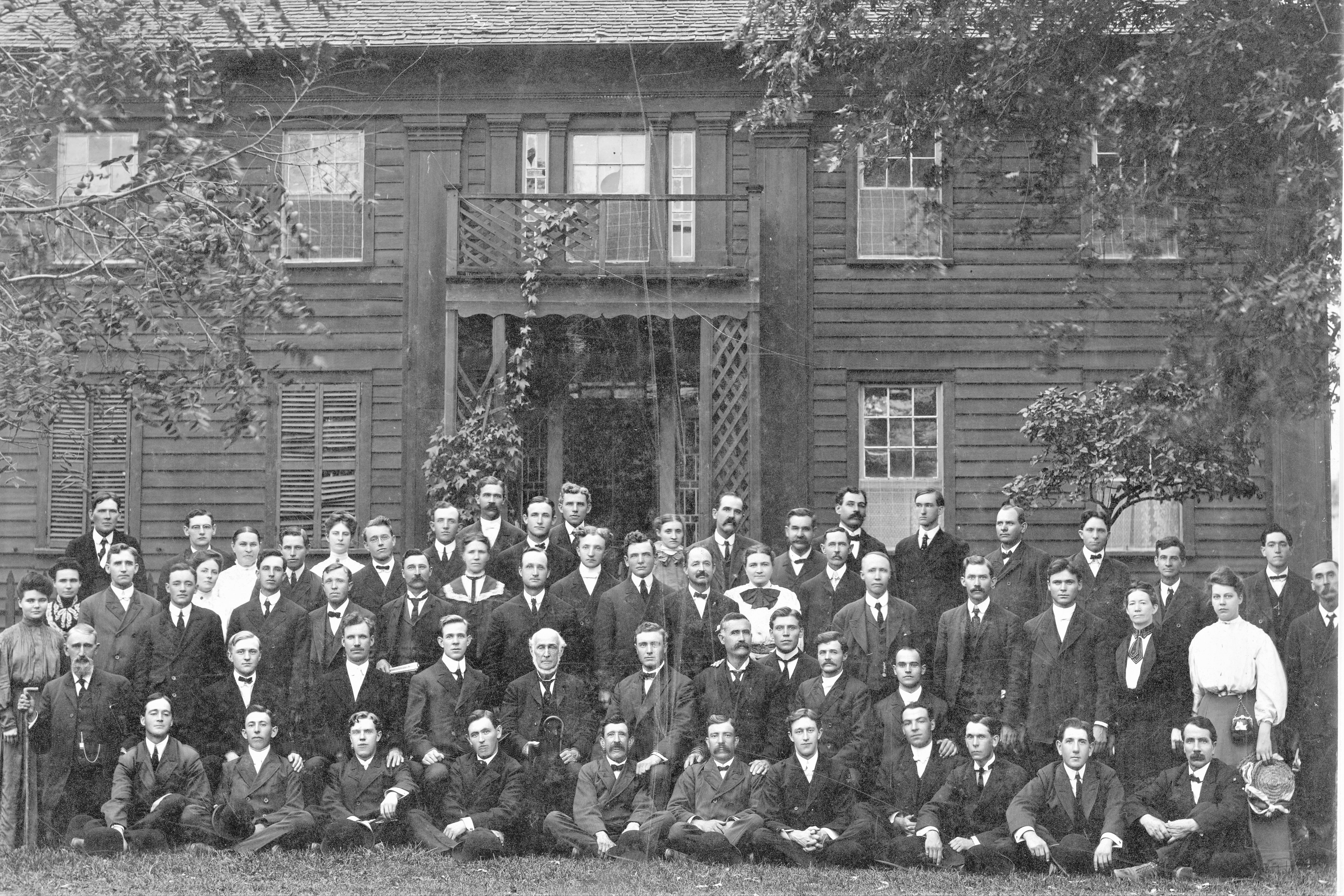 Elders at the first Conference at Nauvoo since the Expulsion of 1846.